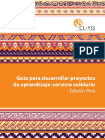 Guía para Desarrollar Proyectos de Aprendizaje Servicio Solidario