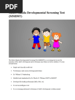 Metro Manila Developmental Screening Test (MMDST)