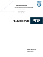 Trabajo de METODOS NUMERICOS SPLINE