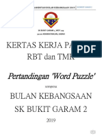 KERTAS KERJA Bulan Kebangsaan RBT TMK 2019