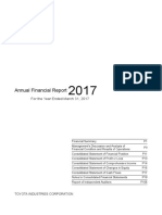 2017 Annual Financial Report TOYOTA PDF