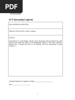 Industrial Placement Logbook