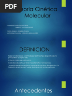 Teoría Cinética Molecular DIAPOSITIVA