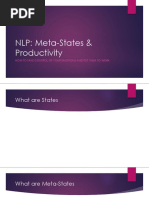 NLP: Meta-States & Productivity: How To Take Control of Your Emotions and Put Them To Work