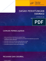 Dasar Perhitungan Farmasi