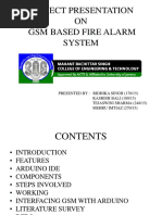 Project Presentation ON GSM Based Fire Alarm System