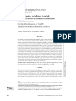 Lectura 1. Determinantes Sociales de La Salud - Un Análisis Desde El Contexto Colombiano