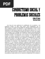 Staats - Conductismo Social y Problemas Sociales