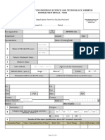 Application Format For Faculty Position - IIESTS - 11.06.2019