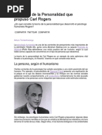 La Teoría de La Personalidad Que Propuso Carl Rogers