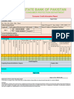 Consumer Credit Report Format.