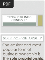 Types of Business Ownership