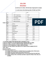 Qno. 5 SQL 2014 Q.Paper: (B) Write The SQL Queries (1 To 4)