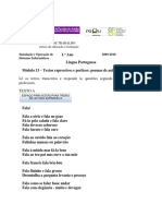 Leitura Orientada Do Poema Fala! de Alexandre O'Neill