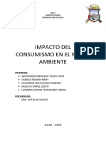 Impacto Del Consumismo en El Medio Ambiente