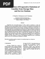 Article - Evaluation of Evaporative Emissions of Gasoline From Storage Sites and Service Stations