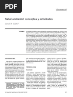 Salud Ambiental Conceptos y Actividades