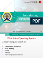 Introducing Operating Systems: Pt101 - Platform Technologies