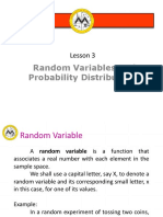 MATH 03 Lesson 3 Random Variables and Probability Distributions PDF