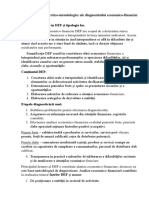 Tema 1. Diagnosticul Economico Financiar - Rezumat