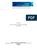 Act. 2 Informe Sobre "CRM y Tecnología"