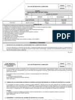 Modelo de Acta de Revisión Por La Dirección