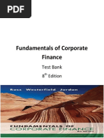 Fundamentals of Corporate Finance Test B