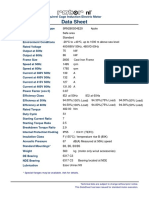 Data Sheet: Squirrel Cage Induction Electric Motor