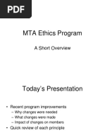 MTA Ethics