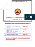 IIT Madras PHD Brouchers