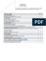 Lista de Cotejo ACRÓSTICO