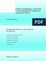 Impacto Del Modelo Pedagógico, Estructura Pedagógica y Herramientas de Trabajo Del Instructor SENA.