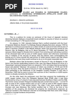 Petitioners vs. vs. Respondents Bonifacio L. Hilario Alberto Mala, JR