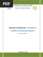 Maestria - Educacion Con Enfasis en Educacion Superior