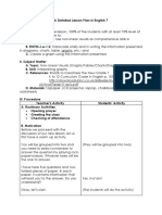 First Quarter Lesson Plan For RPMS English 7