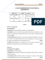 Eee-Vii-Testing and Commissioning of Electrical Equipment Notes PDF