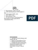 Tuberculosis Pleural Effusion - Management