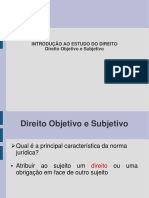 Direito Objetivo e Subjetivo