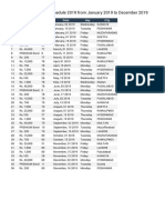 Prize Bond Draw Schedule 2019 From January 2019 To December 2019