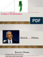 Evidence World Leaders