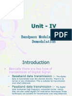 Unit 4 Bandpass Modulation and Demodulation