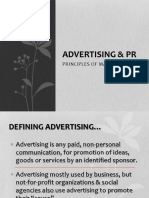 Advertising & PR: Principles of Marketing