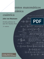 Fundamentos Matemáticos de La Mecánica Cuántica PDF