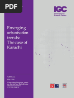 Emerging Urbanisation Trends: The Case of Karachi: Working Paper