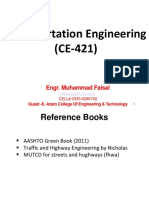 Intro To Transportation Engineering & Typical Cross-Section Elements of Highways