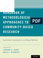 Handbook of Methodological Approaches To Community-Based Research - Qualitative, Quantitative, and Mixed Methods PDF