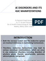 Endocrine Disorders and Its Neurologic Manifestations