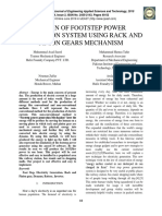 Design of Footstep Power Generation System Using Rack and Pinion Gears Mechanism