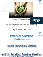 Voltas Power Study in Spinning Mill