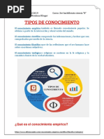 Tipos de Conocimiento